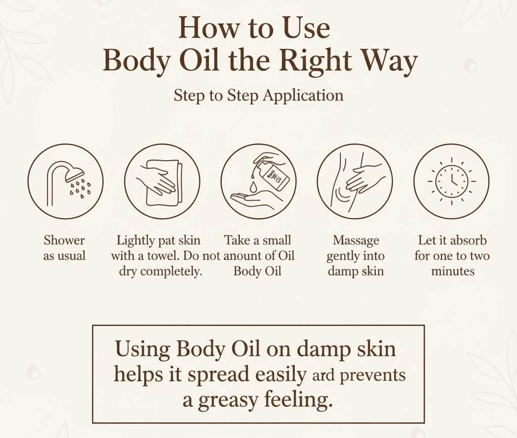 How to Use Oil Body Oil the Right Way